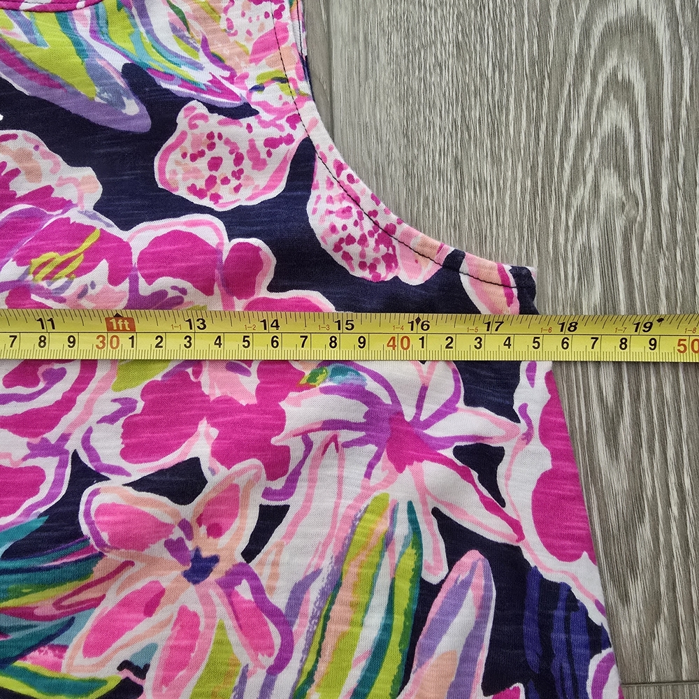 Lilly Pulitzer Vibrant Floral Mini Dress - Pink and Purple - Picture 6 of 7